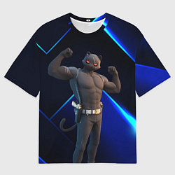 Футболка оверсайз мужская Fortnite Meowscles Shadow, цвет: 3D-принт