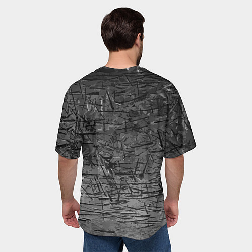 Мужская футболка оверсайз Веселый байкер / 3D-принт – фото 4