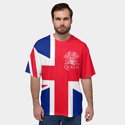Футболка оверсайз мужская Queen, цвет: 3D-принт — фото 2