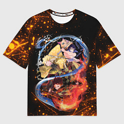 Футболка оверсайз мужская KIMETSU NO YAIBA, цвет: 3D-принт