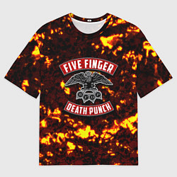 Мужская футболка оверсайз Five Finger Death Punch
