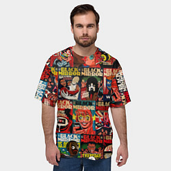 Футболка оверсайз мужская ЧЕРНОЕ ЗЕРКАЛО, цвет: 3D-принт — фото 2