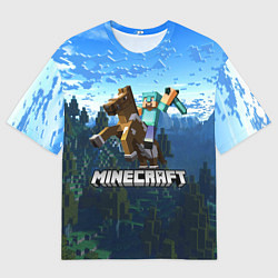 Мужская футболка оверсайз Minecraft Майнкрафт