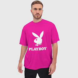 Футболка оверсайз мужская PLAYBOY, цвет: 3D-принт — фото 2
