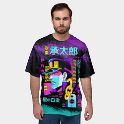 Футболка оверсайз мужская Приключения ДжоДжо, цвет: 3D-принт — фото 2