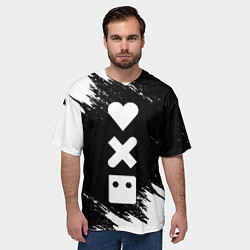 Футболка оверсайз мужская LOVE DEATH ROBOTS LDR, цвет: 3D-принт — фото 2
