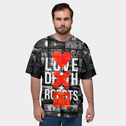 Футболка оверсайз мужская LOVE DEATH ROBOTS LDR, цвет: 3D-принт — фото 2