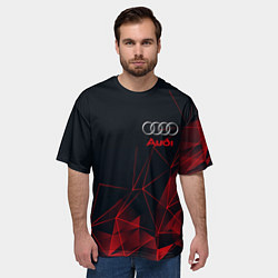 Футболка оверсайз мужская AUDI, цвет: 3D-принт — фото 2
