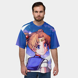 Футболка оверсайз мужская SAILOR MOON, цвет: 3D-принт — фото 2