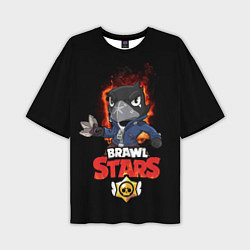 Футболка оверсайз мужская Crow Brawl Stars, цвет: 3D-принт