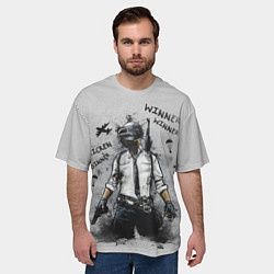 Футболка оверсайз мужская PUBG, цвет: 3D-принт — фото 2