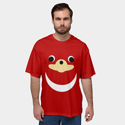 Футболка оверсайз мужская Knuckles, цвет: 3D-принт — фото 2
