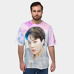 Футболка оверсайз мужская БТС 2020 Season Greeting Чимин, цвет: 3D-принт — фото 2