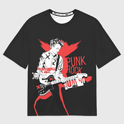 Футболка оверсайз мужская Punk-rock, цвет: 3D-принт