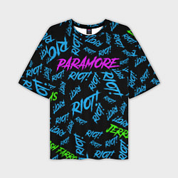 Мужская футболка оверсайз Paramore RIOT!