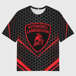Футболка оверсайз мужская Lamborghini, цвет: 3D-принт