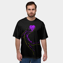 Футболка оверсайз мужская Love Basketball, цвет: 3D-принт — фото 2