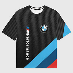Футболка оверсайз мужская BMW M PERFORMANCE, цвет: 3D-принт