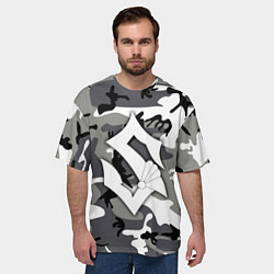 Футболка оверсайз мужская Камуфляж Sabaton, цвет: 3D-принт — фото 2