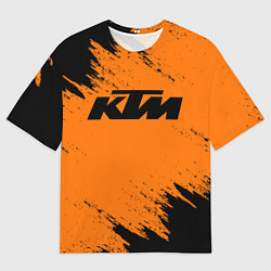 Футболка оверсайз мужская KTM, цвет: 3D-принт