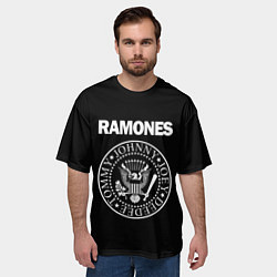 Футболка оверсайз мужская RAMONES, цвет: 3D-принт — фото 2