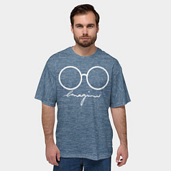 Футболка оверсайз мужская Imagine John Lennon, цвет: 3D-принт — фото 2