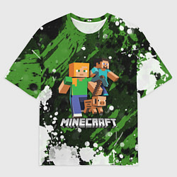 Футболка оверсайз мужская Minecraft Майнкрафт, цвет: 3D-принт