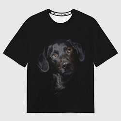 Футболка оверсайз мужская Пес, цвет: 3D-принт