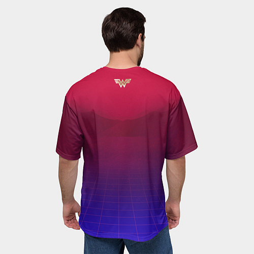 Мужская футболка оверсайз Wonder Woman / 3D-принт – фото 4