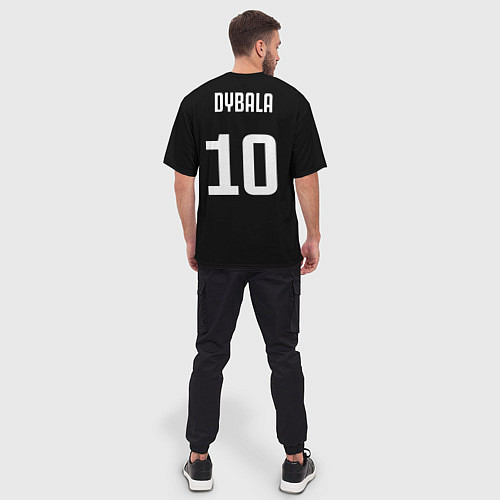 Мужская футболка оверсайз Форма Paulo Dybala / 3D-принт – фото 4