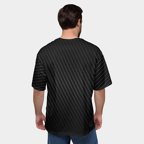 Мужская футболка оверсайз MINI COOPER CARBON / 3D-принт – фото 4