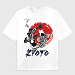 Мужская футболка оверсайз Карпы Кои Киото