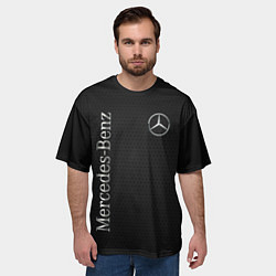 Футболка оверсайз мужская Mersedes, цвет: 3D-принт — фото 2