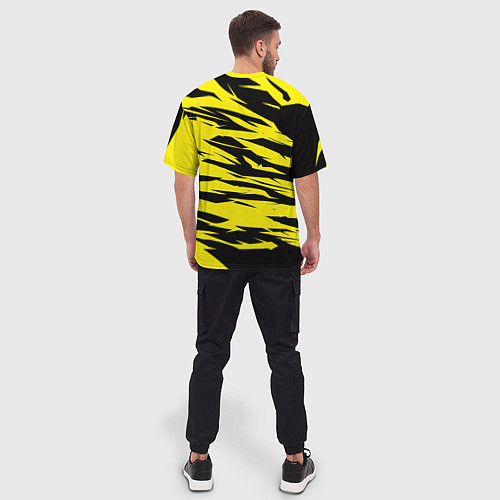 Мужская футболка оверсайз FC Borussia / 3D-принт – фото 4
