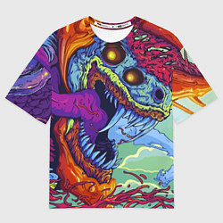 Футболка оверсайз мужская HYPERBEAST, цвет: 3D-принт