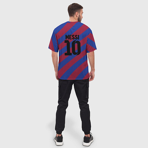 Мужская футболка оверсайз Barcelona / 3D-принт – фото 4