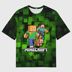 Футболка оверсайз мужская Minecraft Майнкрафт, цвет: 3D-принт