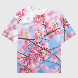 Футболка оверсайз мужская Ветки Сакуры, цвет: 3D-принт