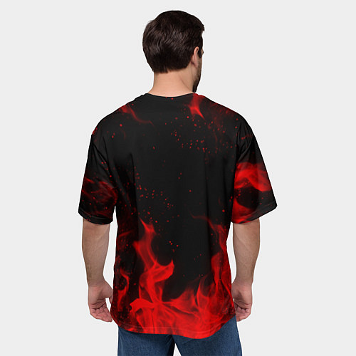 Мужская футболка оверсайз THE OFFSPRING / 3D-принт – фото 4