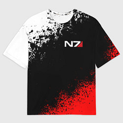 Футболка оверсайз мужская MASS EFFECT N7, цвет: 3D-принт