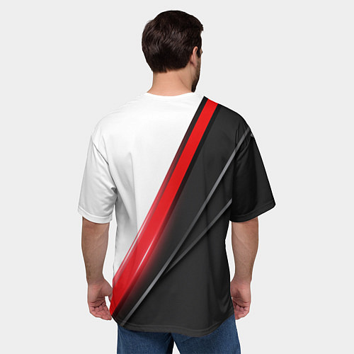 Мужская футболка оверсайз Liverpool F C / 3D-принт – фото 4