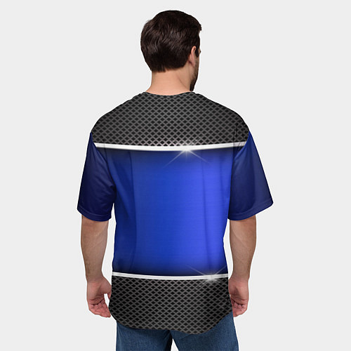 Мужская футболка оверсайз BMW / 3D-принт – фото 4