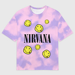Футболка оверсайз мужская NIRVANA, цвет: 3D-принт