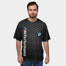 Футболка оверсайз мужская BMW PERFORMANCE, цвет: 3D-принт — фото 2