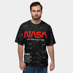 Футболка оверсайз мужская NASA, цвет: 3D-принт — фото 2
