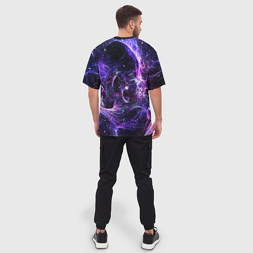 Мужская футболка оверсайз SPACE / 3D-принт – фото 4