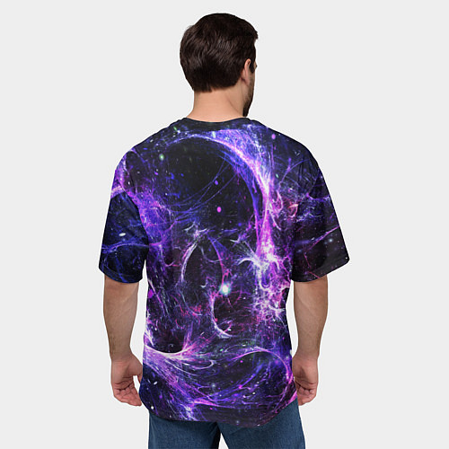 Мужская футболка оверсайз SPACE / 3D-принт – фото 4