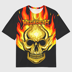 Футболка оверсайз мужская Megadeth, цвет: 3D-принт