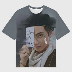 Футболка оверсайз мужская BTS, цвет: 3D-принт