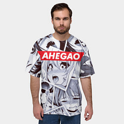 Футболка оверсайз мужская АХЕГАО, цвет: 3D-принт — фото 2